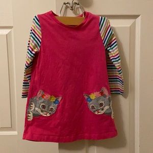 Mini Boden kitty appliqué dress